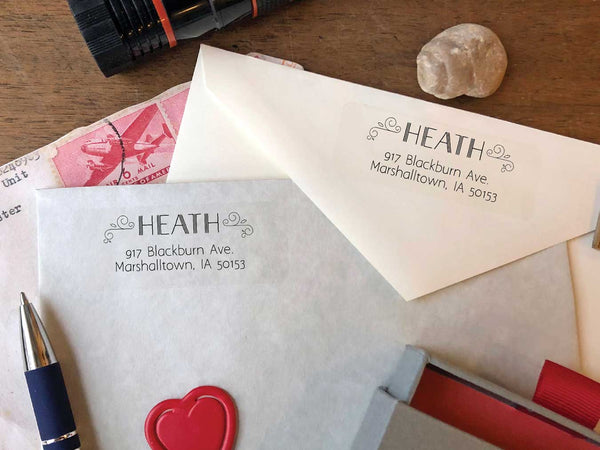 Art Deco Return Address Labels, Wedding Address Labels - Ladybug Notes