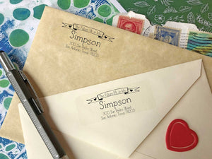 Future Calligraphy Return Address Labels - Ladybug Notes