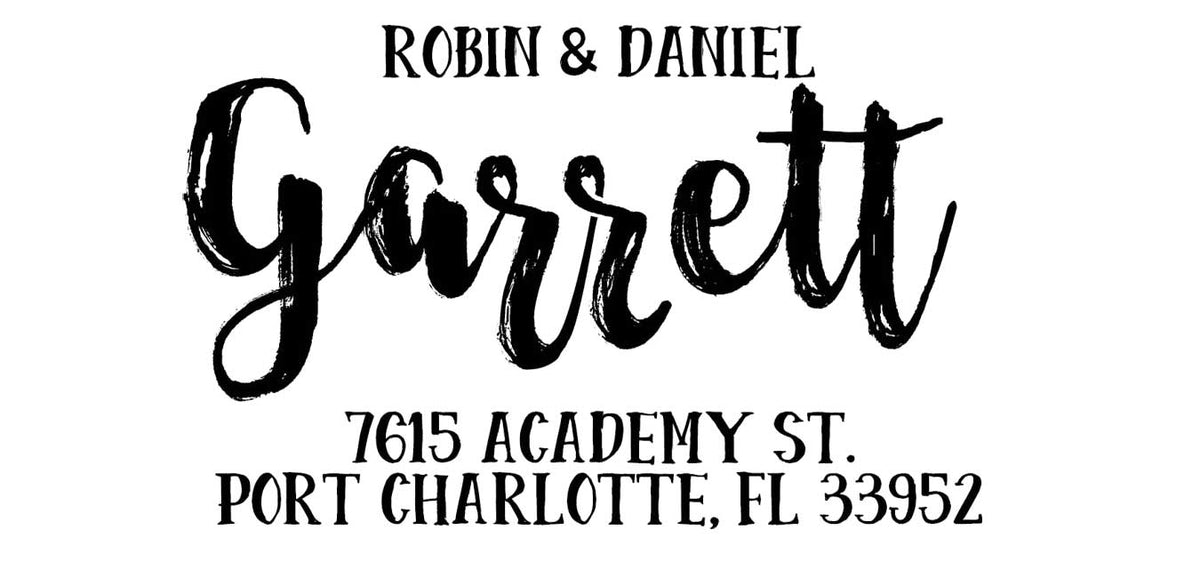 Garrett Brush Calligraphy Address Labels, Wedding Labels – Ladybug Notes