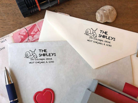 Snail Mail Return Address Labels - Ladybug Notes