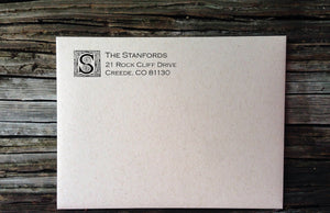 Lady Boxwood Return Address Label, Wedding Address Label - Ladybug Notes