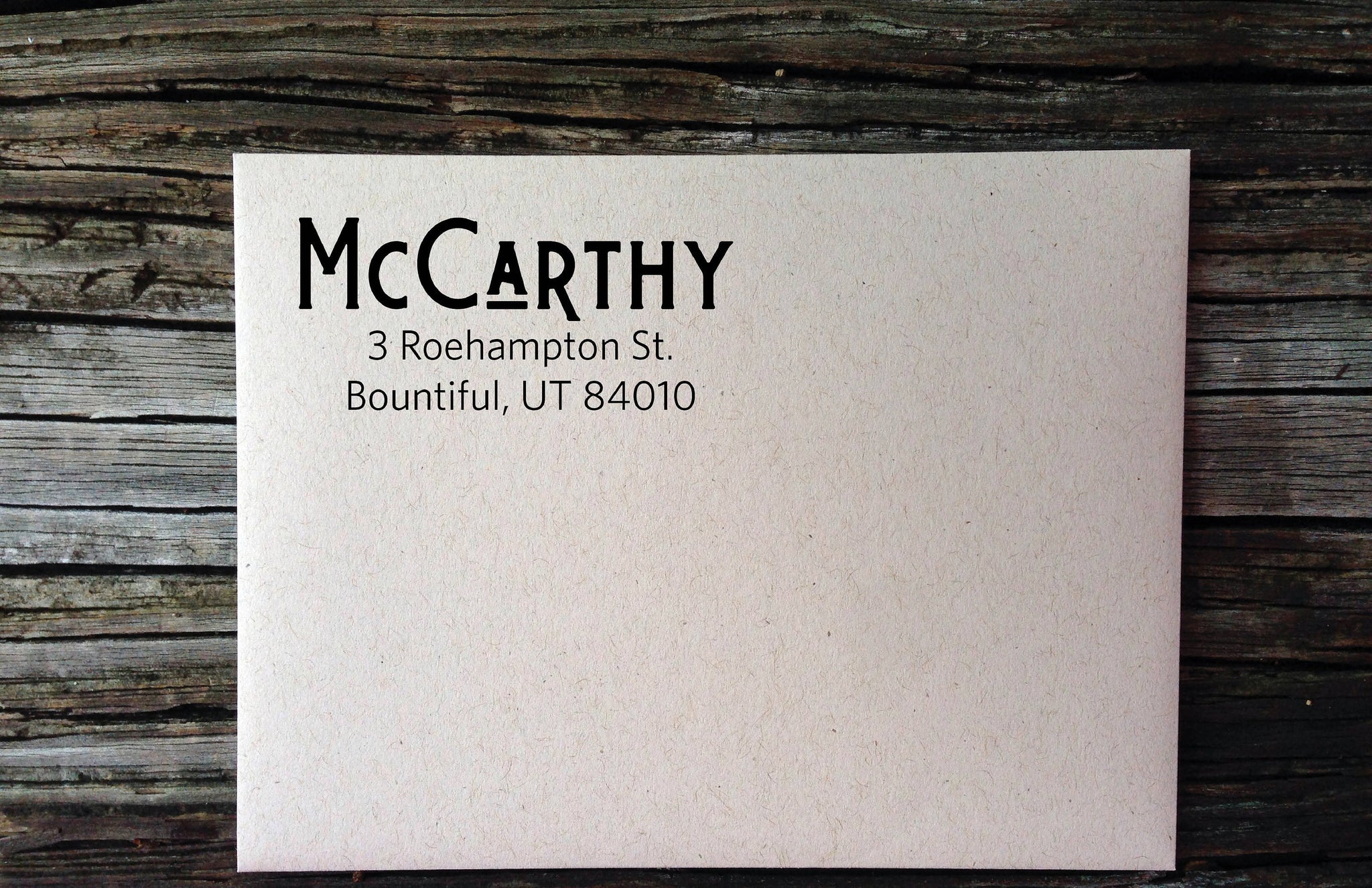 McCarthy Return Address Labels, Wedding Invitation Labels - Ladybug Notes