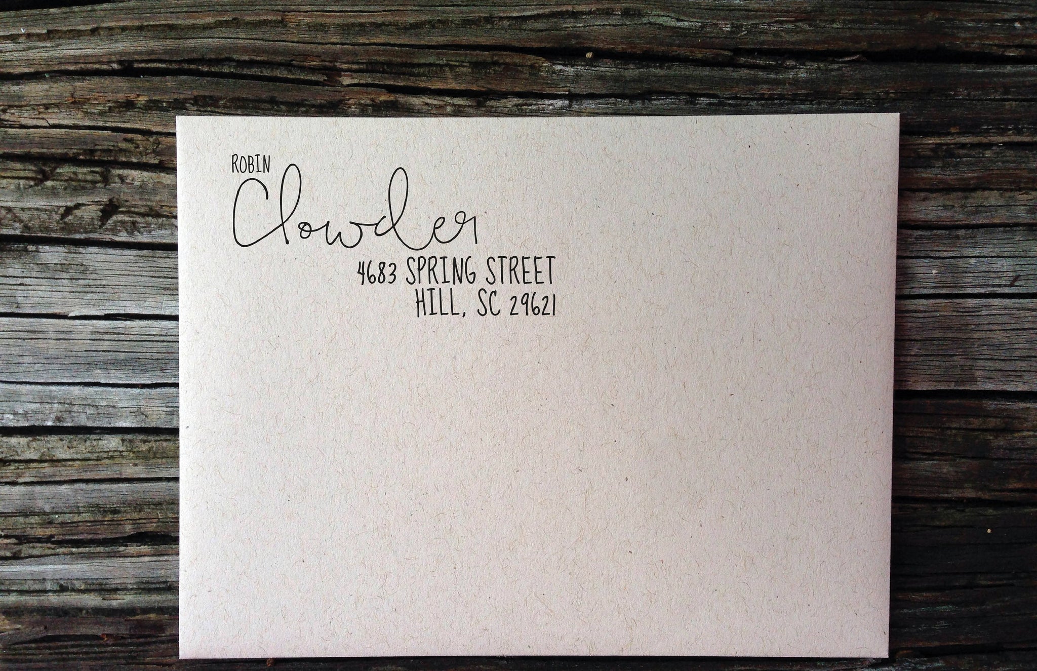Staggered Calligraphy Address Labels - Ladybug Notes